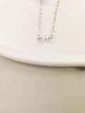 Solitaire Pearl Necklace