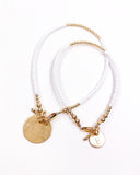 Mini White with Gold