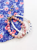 Blue Floral Infant Bib