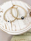 Gold with Black Heart