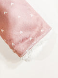 Mauve Heart Lovey Blanket