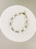 WHITE Heart Bracelet