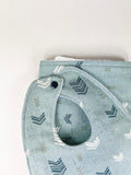 Sage Print Bib and Burpcloth