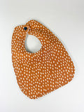 Rust Dot Bib and Burpcloth