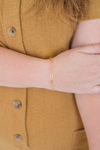 Paperclip Chain Bracelet (larger link)