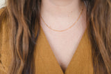 Long/short Gold Chain Necklace