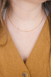 Long/short Gold Chain Necklace