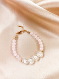 Name Bracelet with pink beads